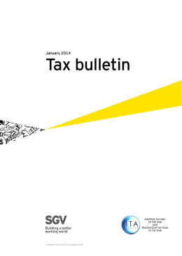 Tax bulletin