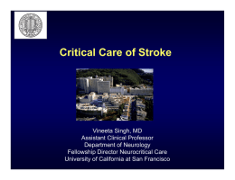 Stroke - UCSF CME