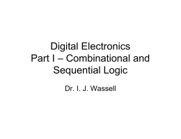 Digital Electronics Part I – Combinational and Sequential Logic