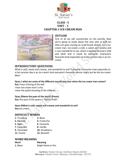 class - 5 unit – 1 chapter-1 ice-cream man outline introductory