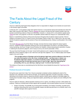 The Facts About the Legal Fraud of the Century
