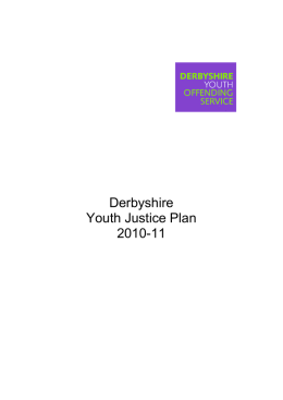 Youth Justice Plan - Derbyshire County Council