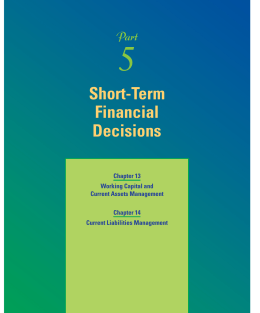 Short-Term Financial Decisions