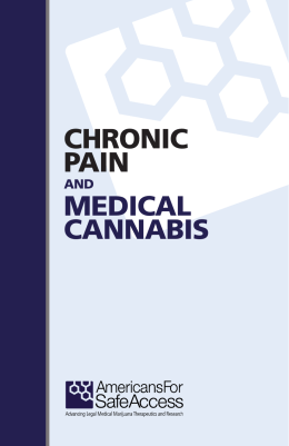 CHRONIC PAIN MEDICAL CANNABIS