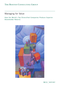 Managing for Value: How the World`s Top Diversified Companies