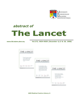 The Lancet The Lancet