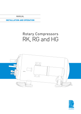 Notice Rotary compressors