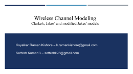 Wireless Channel Modeling