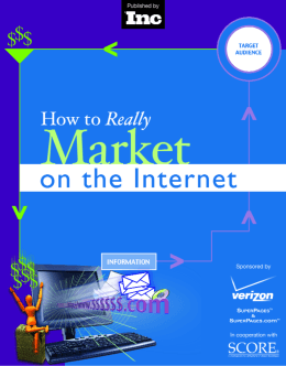 How to really market on the internet