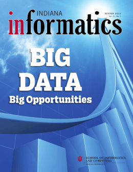Big Opportunities - School of Informatics and Computing