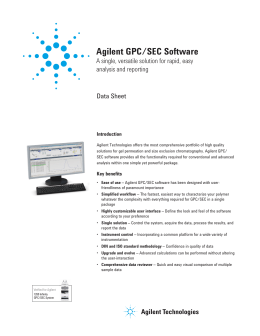 Agilent GPC/SEC Software
