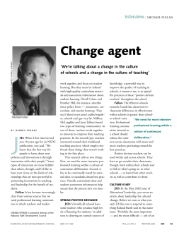 Change agent - Learning Forward