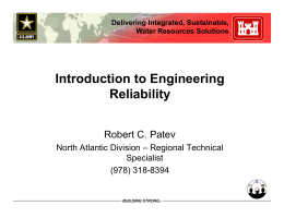 Introduction to Engineering Reliability • Reliability Index
