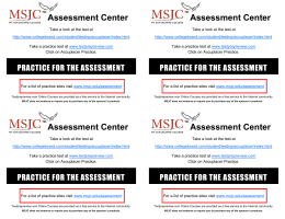 practice for the assessment