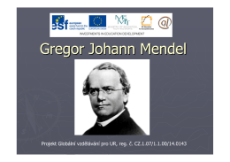 (Microsoft PowerPoint - Gregor Johann Mendel [jen pro \350ten\355])