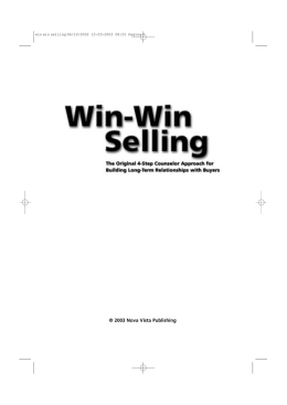 Win Win Selling - Wilson Learning Baltics