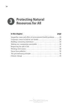 Protecting Natural Resources for All