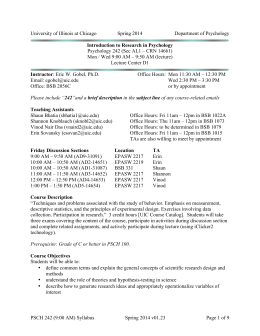 PSCH 242 (9:00 AM) Syllabus Spring 2014 v01.23 Page 1 of 9