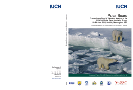 Polar Bears - IUCN/SSC Polar Bear Specialist Group