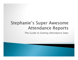 The Guide to Getting Attendance Data