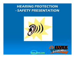 hearing protection - safety presentation