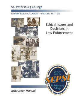Ethical Issues and Decisions in Law Enforcement