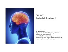 Control of Breathing 2