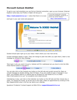 Microsoft Outlook WebMail