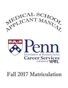 Medical School Applicant Manual