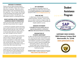 SAP pamphlet - Gateway School District