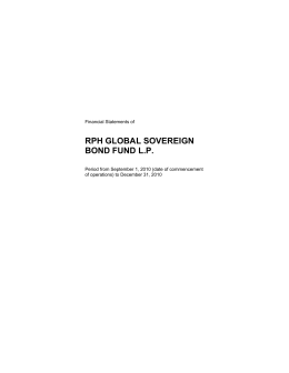 rph global sovereign bond fund lp