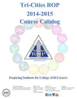 Preparing Students for College AND Careers - Tri