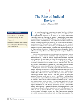 The Rise of Judicial Review