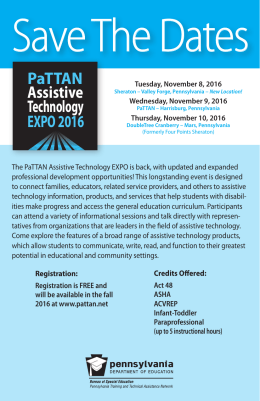 PaTTAN Assistive Technology EXPO 2016