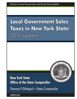Local Government Sales Taxes in New York State