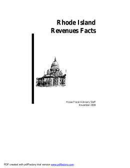 Tax Facts 2009 WEB _2_ - State of Rhode Island General Assembly