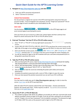 PT CPI Quick Click Guide