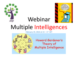 Webinar Multiple Intelligences - alp