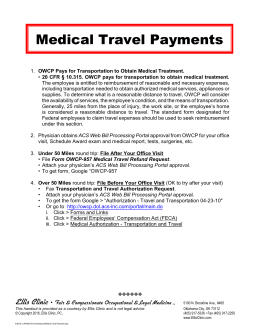 Medical Travel Payments