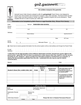 Parent Registration Form