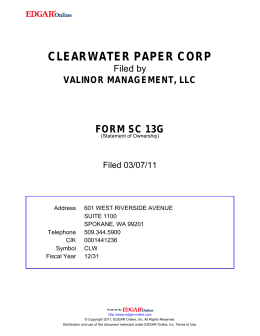 clearwater paper corp