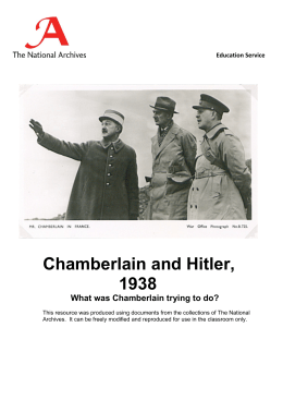 Chamberlain and Hitler, 1938