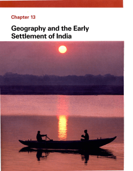 Chapter 13 Geography and the Early Settlement of India