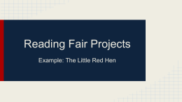 Reading Fair Projects