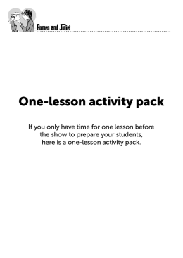 One-lesson activity pack