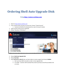 Ordering Shell Auto Upgrade Disk