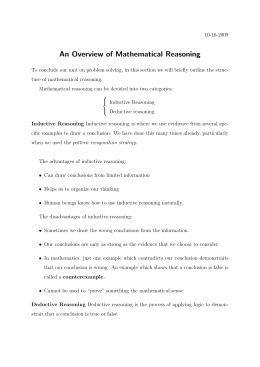 An Overview of Mathematical Reasoning