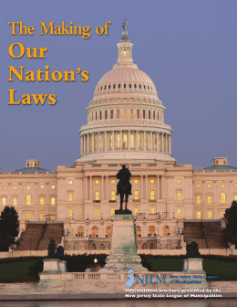 The Making of Our Nation`s Laws