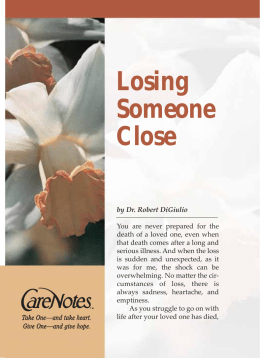 Losing Someone Close - Abbey Press Publications