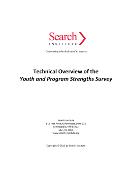 Technical Overview of the Youth and Program